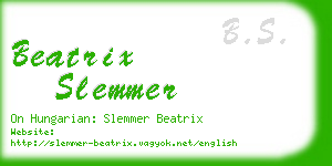 beatrix slemmer business card